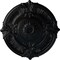 Ekena Millwork Attica Ceiling Medallion (Fits Canopies up to 3 3/4"), Hand-Painted Jet Black, 39 1/2"OD x 2 1/2"P CM39ATBLF - alternate 1